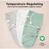 3-Pack Soothe Zippy Baby Swaddle Sleep Sack Newborn 0-3 Months, Sage - Swaddles - 4