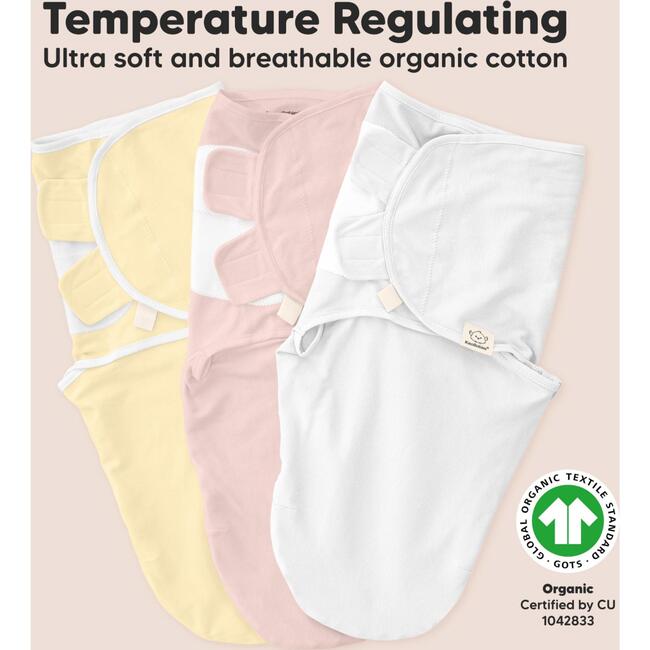 3-Pack Soothe Zippy Baby Swaddle Sleep Sack Newborn 0-3 Months, Daffodil - Swaddles - 5