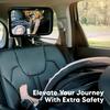 Baby Car Mirror for Rear Facing Car Seat, Matte Black Regular - Car Seat Accessories - 8