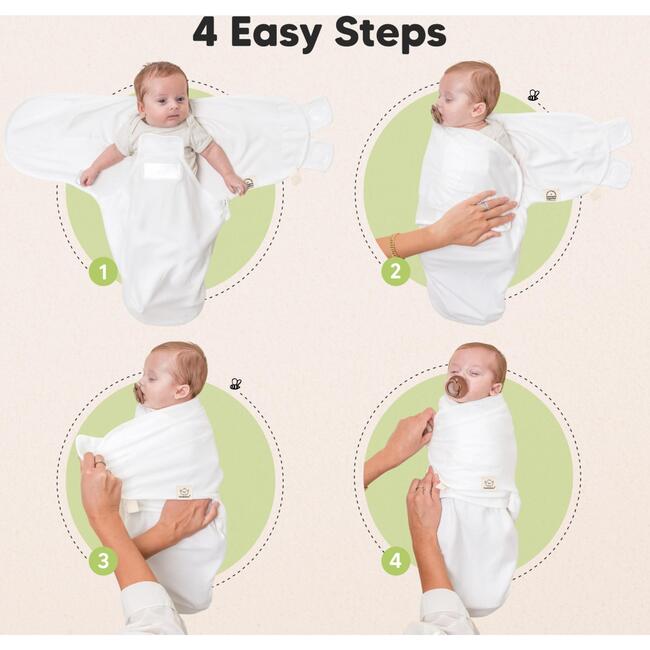 3-Pack Soothe Zippy Baby Swaddle Sleep Sack Newborn 0-3 Months, Sage - Swaddles - 5