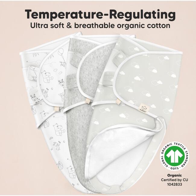 3-Pack Soothe Zippy Baby Swaddle Sleep Sack Newborn 0-3 Months, Aspire - Swaddles - 5