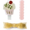 Cupcake Bowtie Set Hair Clips - Hair Accessories - 1 - thumbnail