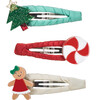 Tree Candy Gingerbread Snap Clips - Hair Accessories - 1 - thumbnail