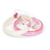 Christmas Tree Pink Pearlized Bangles - Bracelets - 1 - thumbnail