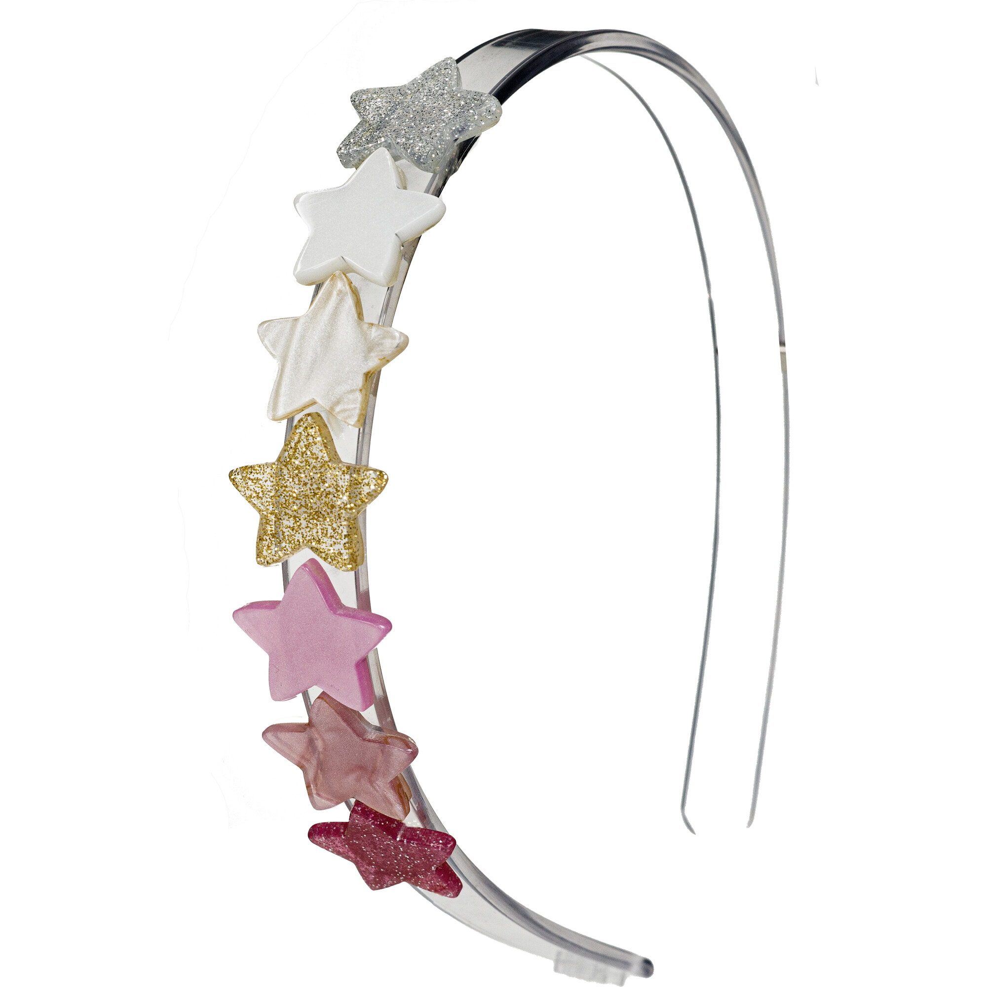 Mini Stars Pealized Pink Headband - Headbands - 1