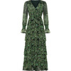 Women's Stella V-Neckl Ruffle Maxi Dress, Holiday Night - Dresses - 1 - thumbnail