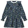 Mosaic Turtle Dress, Bleu Marine - Dresses - 1 - thumbnail