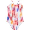 Ikat Flower One Piece, Multicolor - One Pieces - 1 - thumbnail