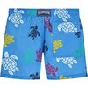 Multicolor Turtles Swim Trunks, Blue - Swim Trunks - 2