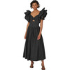 Women's Piper Midi Dress, Black - Dresses - 1 - thumbnail