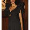 Women's Piper Midi Dress, Black - Dresses - 3