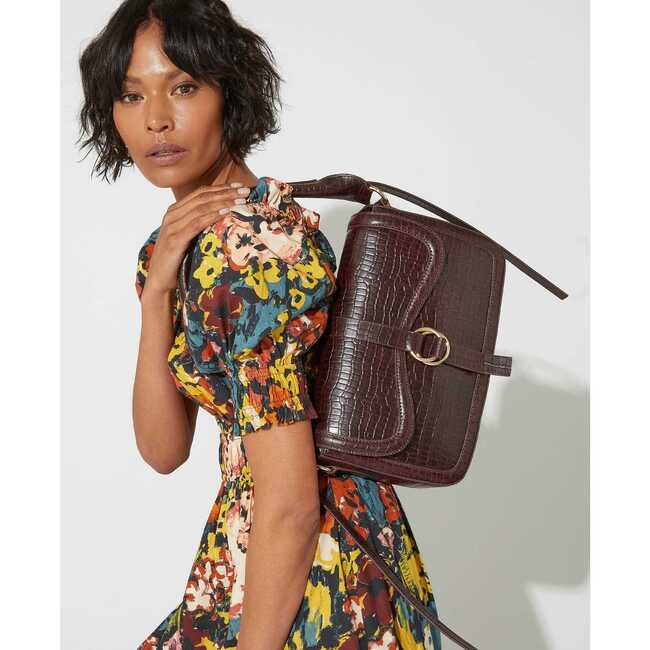 Clara Handbag, Dark Berry - Bags - 4