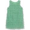 Tiered Ruffle Party Dress, Green - Dresses - 1 - thumbnail