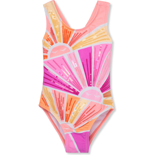 Sequin Suns Swimsuit, Multi - Peek Kids Swim | Maisonette