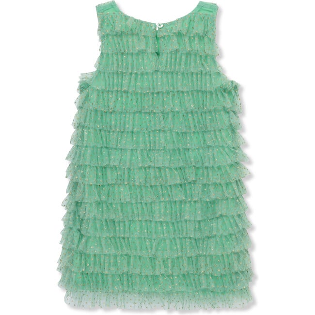 Tiered Ruffle Party Dress, Green - Dresses - 2