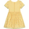 Embroidered Vines Dress, Yellow - Dresses - 2