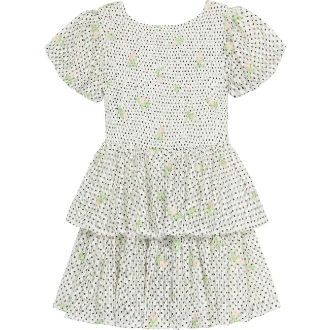 Rose Embroidery Dress, Dots