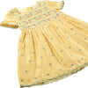 Embroidered Vines Dress, Yellow - Dresses - 3