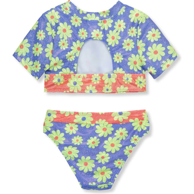 Metallic Daisies Swimsuit, Multi - Two Pieces - 3