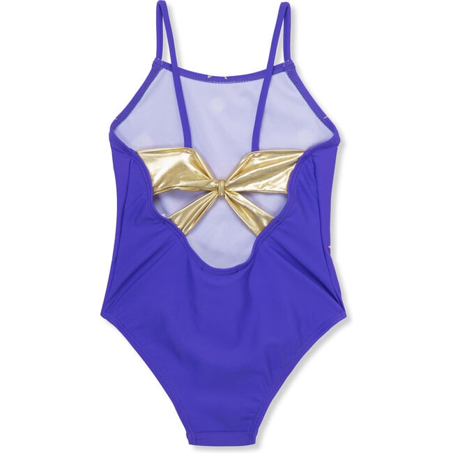 Sequin Starburst Swimsuit, Purple - One Pieces - 3