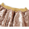 Metallic Sequin Skirt, Gold - Skirts - 3