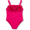 Baby Rosette Swimsuit, Pink - One Pieces - 1 - thumbnail