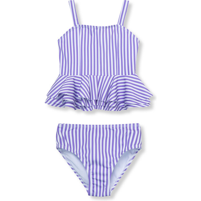 Ruffle Swimsuit, Purple