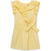 Mock Wrap Romper, Yellow - Rompers - 1 - thumbnail