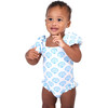 Baby Sea Shell Swimsuit, Blue - One Pieces - 2