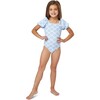 Sea Shell Swimsuit, Blue - One Pieces - 2