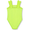 Ruched Swimsuit, Lime - One Pieces - 2