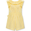 Mock Wrap Romper, Yellow - Rompers - 2