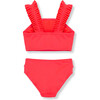 Ruched Swimsuit, Pink - Two Pieces - 3