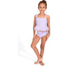Ruffle Swimsuit, Purple - Two Pieces - 2