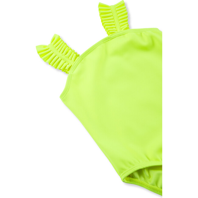 Ruched Swimsuit, Lime - One Pieces - 3