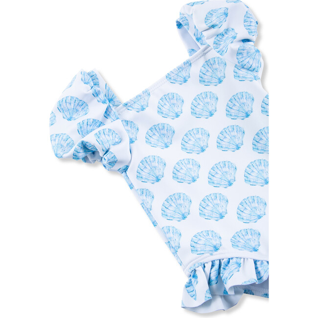 Baby Sea Shell Swimsuit, Blue - One Pieces - 4