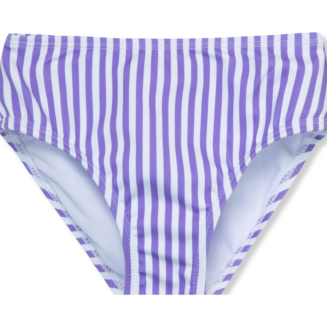 Ruffle Swimsuit, Purple - Two Pieces - 5