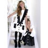 The Drop-Waist Tuxedo Dress, Black & White - Dresses - 2