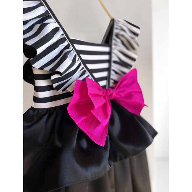 The Edith Dress, Black & Pink - Dresses - 4