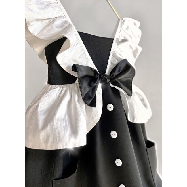 The Tuxedo Dress, Black & White - Dresses - 3