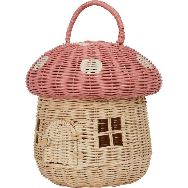 Rattan Mushroom Basket, Musk - Easter Baskets - 4