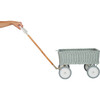 Rattan Wonder Wagon, Vintage Blue - Push & Pull - 4