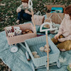 Rattan Wonder Wagon, Vintage Blue - Push & Pull - 8