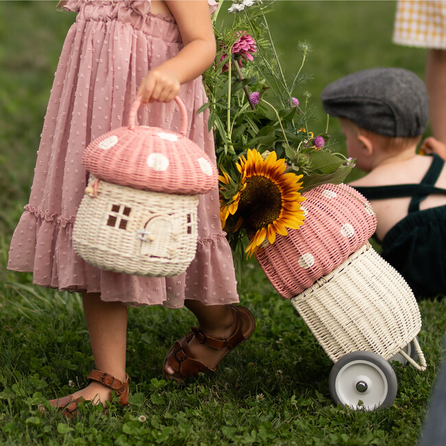 Rattan Mushroom Basket, Musk - Easter Baskets - 9