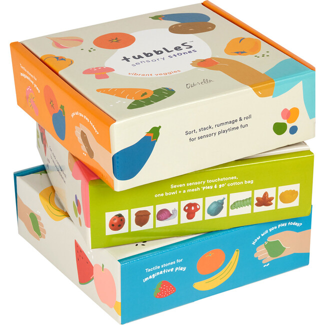 Tubbles Scensory Stones Fantastic Fruit, Multicolors - Developmental Toys - 9