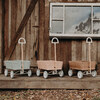 Rattan Wonder Wagon, Vintage Blue - Push & Pull - 9