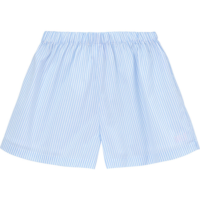 Striped Elasticated Waist Shorts, Blue