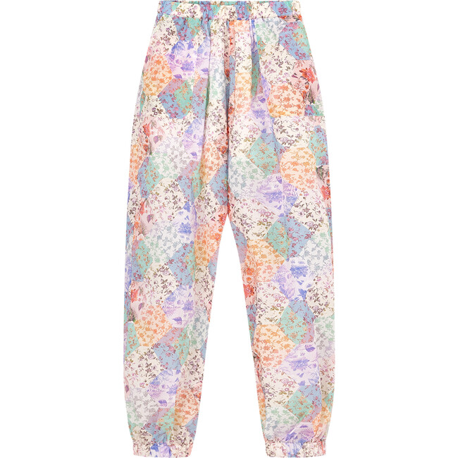 Thalia Floral Print Cuffed Pants, Multicolors