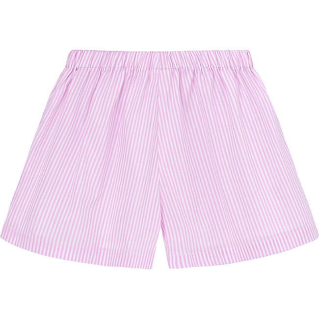 Striped Elasticated Waist Shorts, Pink