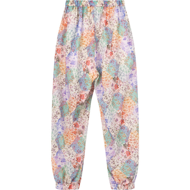 Thalia Floral Print Cuffed Pants, Multicolors - Pants - 3